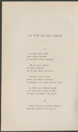 La voz de las arpas