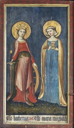 Berghofer Altar — Vier heilige Frauen — Die heilige Katharina und heilige Maria Magdalena
