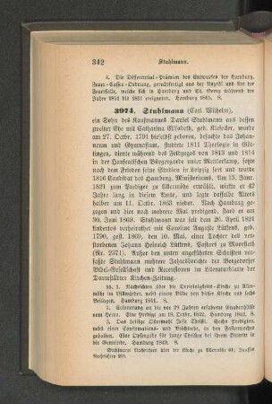 3974. Stuhlmann (Carl Wilhelm)