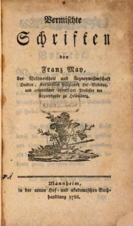 Vermischte Schriften