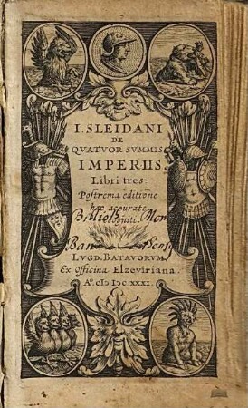 I Sleidani De Qvatvor Svmmis Imperiis Libris tres