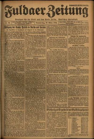 Ausgabe vom Donnerstag, den 25. März 1926.