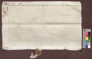 Michael Wißler reversiert über den vom Kloster Oberried zu Freiburg zu Lehen erhaltenen halben Hof auf der Halden mit Inserierung des Lehnbriefs.