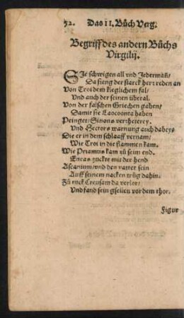 Begriff des andern Buchs Virgilii.