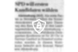 SPD will ersten Kandidaten wählen