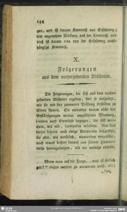 X. Folgerungen aus dem vorhergehenden Abschnitte