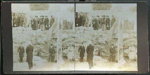 Bethlehem, 6. Nov. 1913 Guverneur v. Jerusalem Dalman [2. von unten links] Baumeister Madjid Schevket Bey Dr. Ribbing Imburger