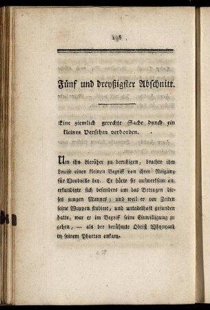Fünf und dreyßigster Abschnitt.