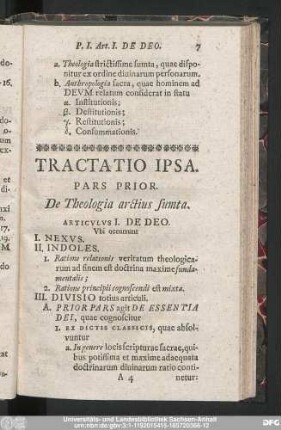 Tractatio Ipsa.