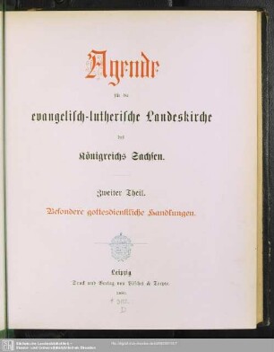 2: Besondere gottesdienstliche Handlungen