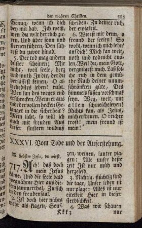 XXXVI. Vom Tode und der Auferstehung.