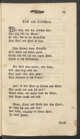 Lust am Liebchen