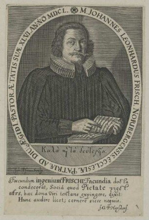 Bildnis des Johannes Leonhardus Frisch