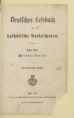 Teil 1 = Mittelstufe, [Schülerband]: Teil 1 = Mittelstufe, [Schülerband]