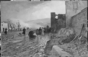 Gefangenentransport nach Einnahme von Metz 1870 / Transport von Gefangenen nach der Einnahme von Metz