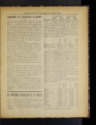 Le Commerce Extérieur De La Gréce.