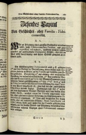 Zehendes Capitul - Zwölftes Capitul