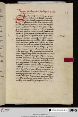 Pseudo- Cyrillus Hierosolymitanus (Bonjohannes von Messina), Speculum sapientiae (hier ›Quadripartitus apologeticus‹)