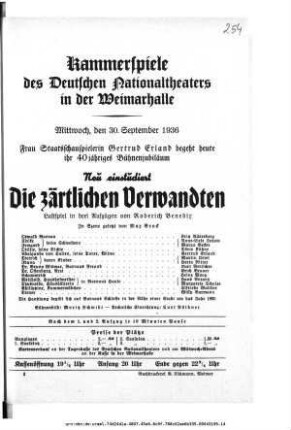Die zärtlichen Verwandten