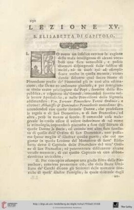 Lezione XV.