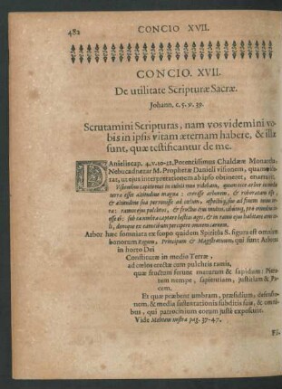 Concio. XVII. De utilitate Scripturae Sacrae.