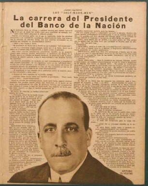 La carrera del presidente del Banco de la Nación : Los "Self-Made-Men"