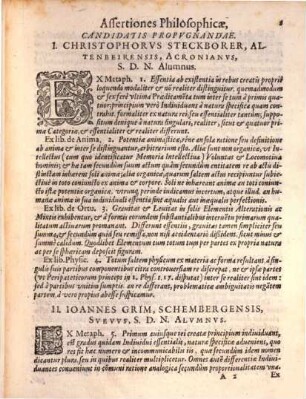 Assertiones E Diversis Philosophiae Partibvs