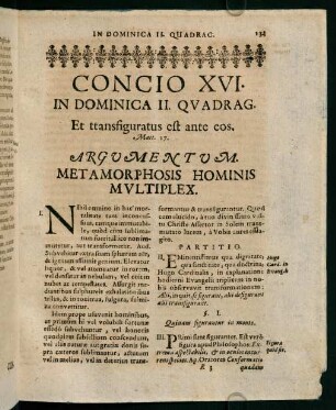133-141, Concio XVI. in dominica II. quadragesime