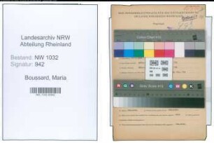 Entnazifizierung Maria Boussard , geb. 27.07.1904 ()