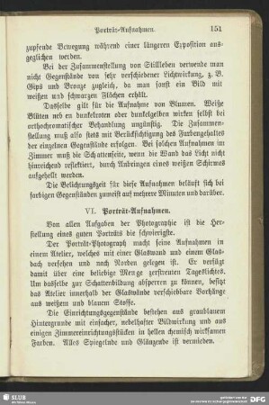VI. Porträt-Aufnahmen