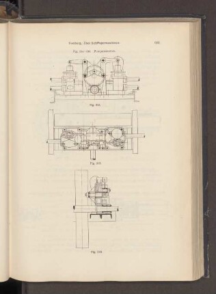 Fig. 314-316. Pumpenantrieb.