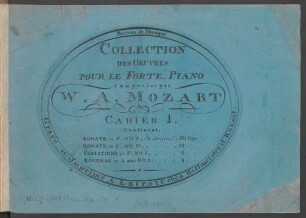 Cah. 1: Collection Des Oeuvres Pour Le Forte-Piano