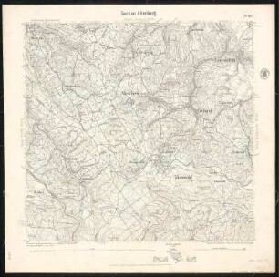 Äquidistantenkarte 119 : Section Altenberg, 1894 : Section Altenberg. - 1:25000. - Leipzig: Giesecke & Devrient, 1894. - 1 Kt.