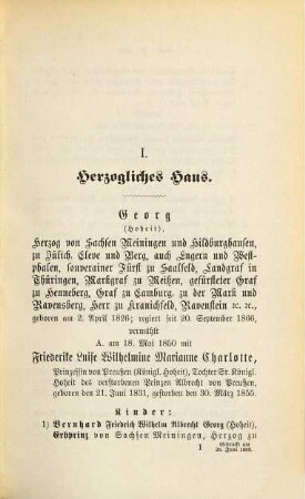 Hof- und Staats-Handbuch für das Herzogtum S.-Meiningen, 1889