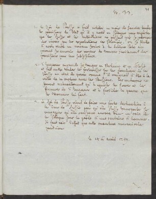 33. Bericht, 14. April 1789