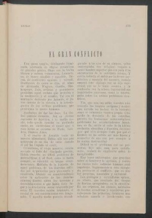 El gran conflicto