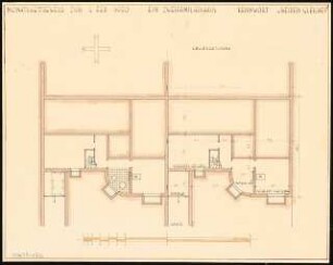 Zweifamilienhaus Monatskonkurrenz Februar 1930: Grundriss Keller; Maßstabsleiste