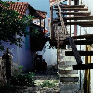 Skopelos. Gasse in Glossa