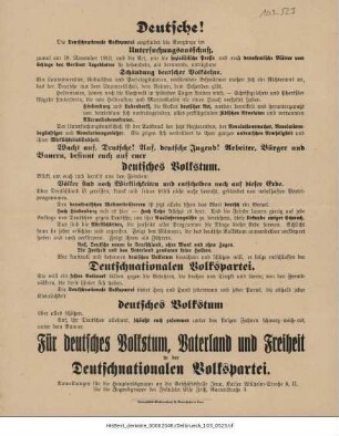 Politische Flugblätter 1919