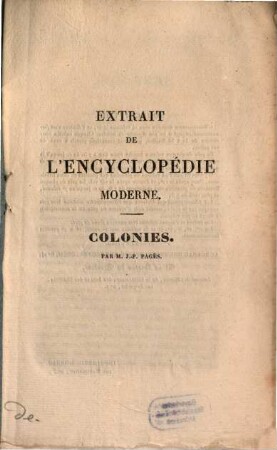 Colonies