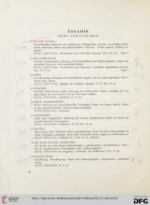 Keramik (Sung- und Yüan-Zeit) (Nr. 31-81)