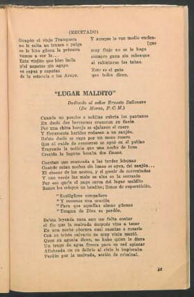 "Lugar maldito"