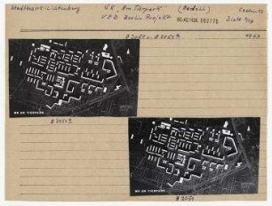Modell: Wohnkomplex Am Tierpark. Berlin, Lichtenberg, Rummelsburger Straße/Sewanstraße (vor 1961 Triftweg, 1961-1992 Teil der Hans-Loch-Straße)