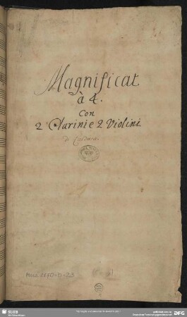 Magnificat. Arr - Mus.2170-D-2,3 : V (4), Coro, orch - C