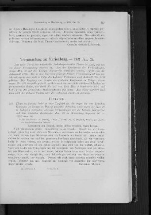 Versammlung zu Marienburg. - 1382 Jan. 29.