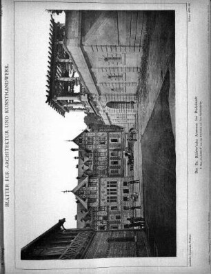 Tafel 47: Das Dr. Richter'sche Anwesen bei Rudolstadt. 6. Das "Rudolsbad" von der Rückseite mit dem Spirituskeller