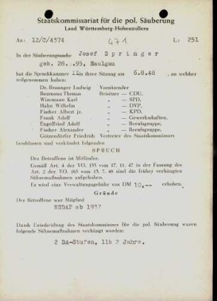 Springer, Josef