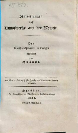 Hinweisungen auf Kunstwerke aus der Vorzeit
