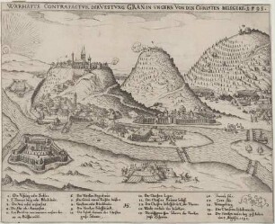 WARHAFTE CONTRAFACTUR DER VESTUNG GRAN IN UNGERN VON DEN CHRISTEN BELEGERT. 1595.