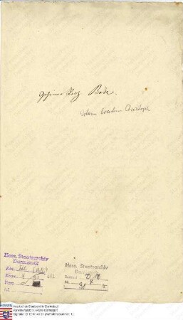 Bode, Johann Joachim Christoph, Geheimer Rat